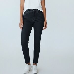 Universal Standard High Rise Skinny Jeans Women Size 6‎ Blue Wash Cotton Blend